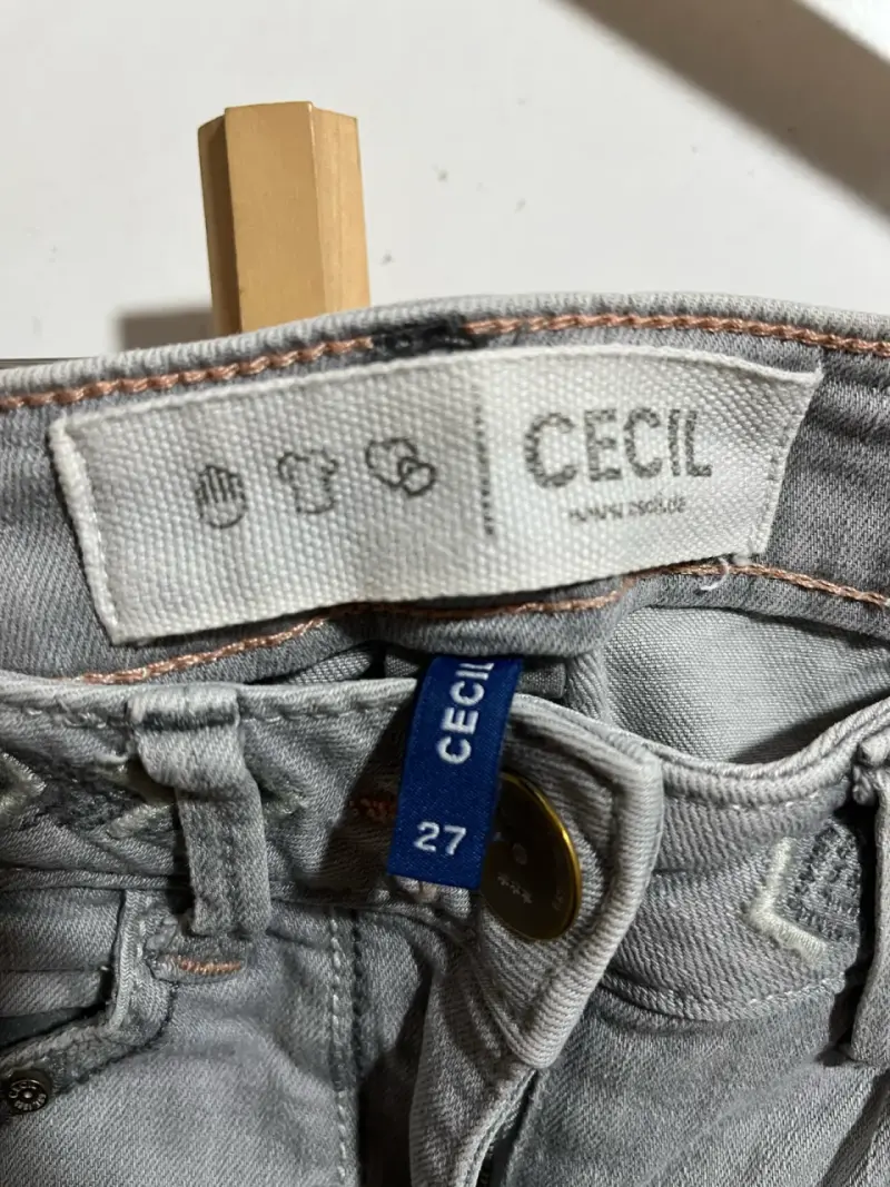 Jeans grises para mujer Cecil talla 27 - 3