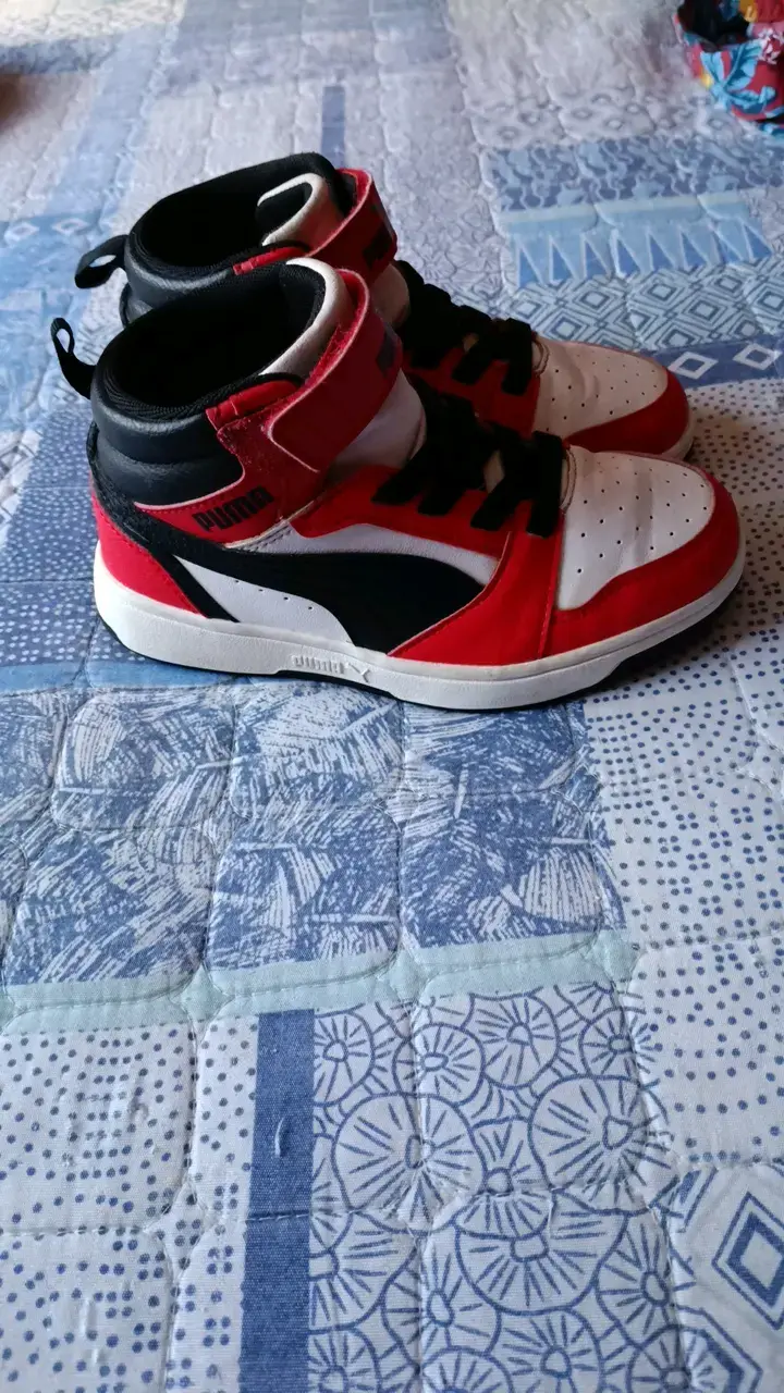 Zapatillas deportivas rojas para niños Puma - 2