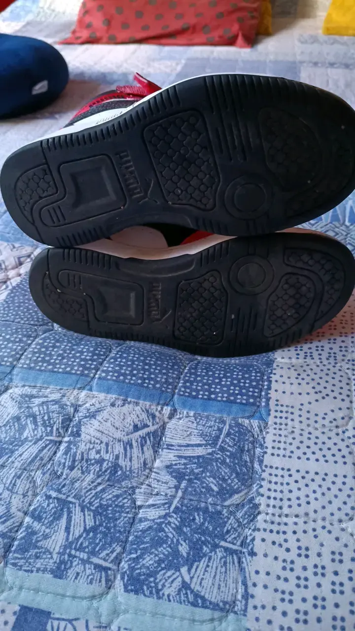 Zapatillas deportivas rojas para niños Puma - 3