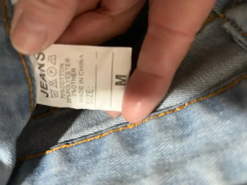 Jeans de mezclilla desgastados para hombre talla M - 3