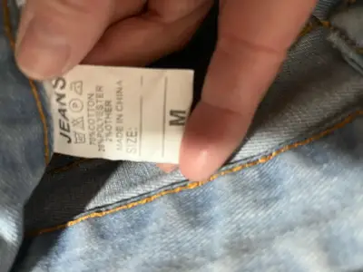 Jeans de mezclilla desgastados para hombre talla M - miniatura 3