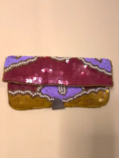 Clutch de lentejuelas multicolor elegante - miniatura 2