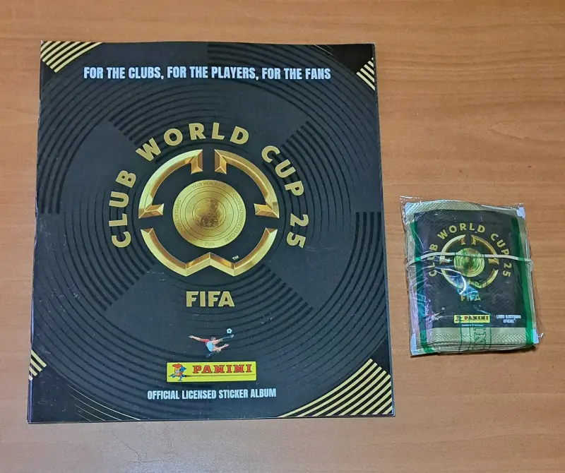 Álbum Club World Cup 25 Panini + 20 sobres laminas