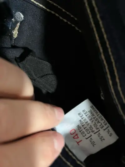 Jeans azul oscuro para mujer talla 40 - miniatura 1