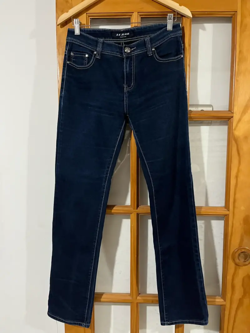 Jeans azul oscuro para mujer talla 40 - 3