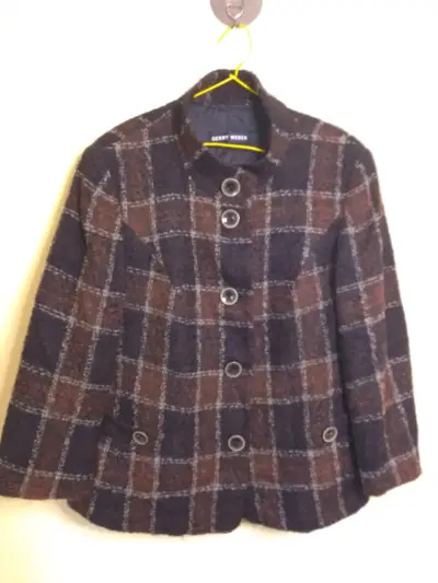 Chaqueta de lana a cuadros Gerry Weber - miniatura 1