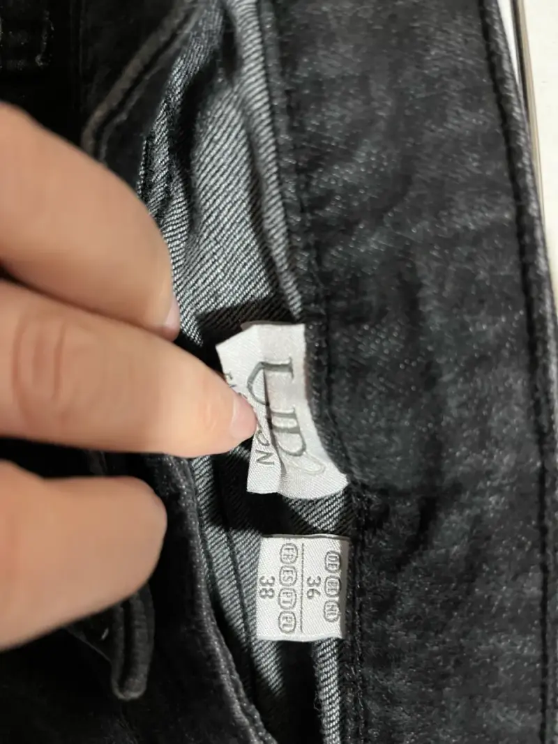 Jeans negros de mezclilla para mujer talla 38 - 3