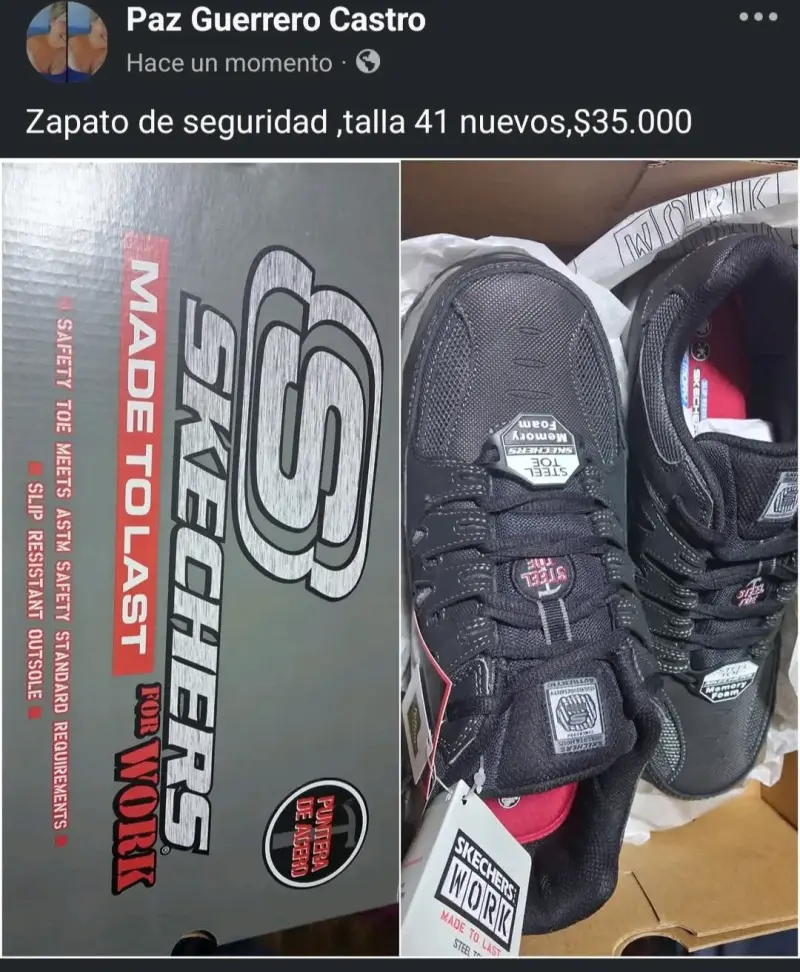 Zapatos de seguridad Skechers talla 41 nuevos