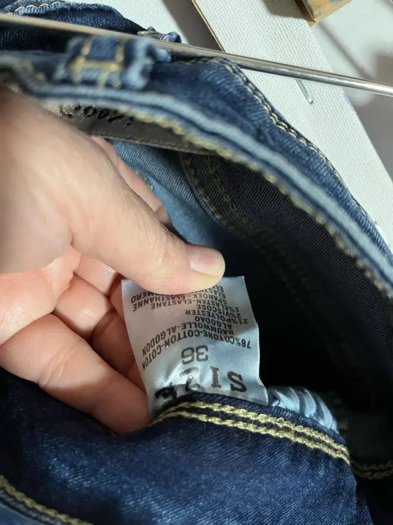 Jeans ajustados azul oscuro para mujer - 3