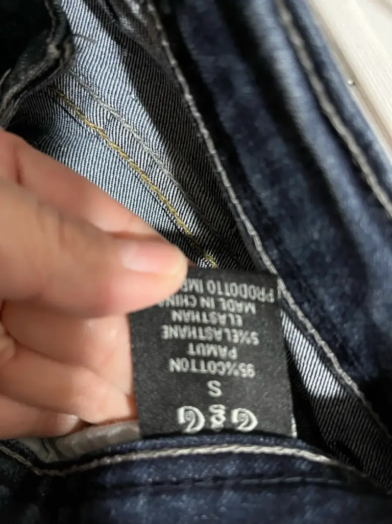Jeans ajustados azul oscuro G&G para mujer - 3