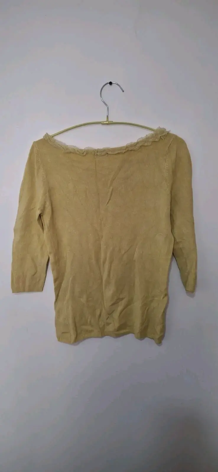 Blusa manga 3/4 color verde limón - 2