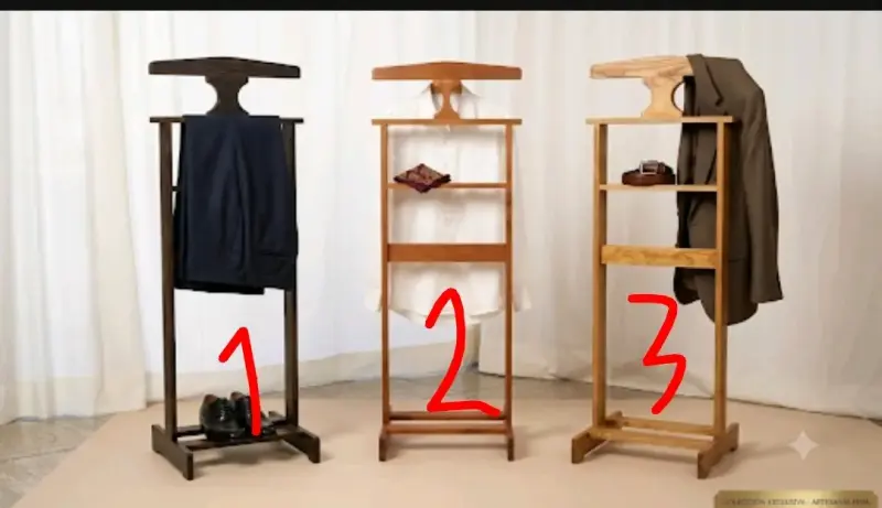 Perchero valet de madera estilo clásico - 3