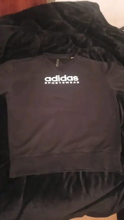 Polerón Adidas Sportswear negro unisex - miniatura 2