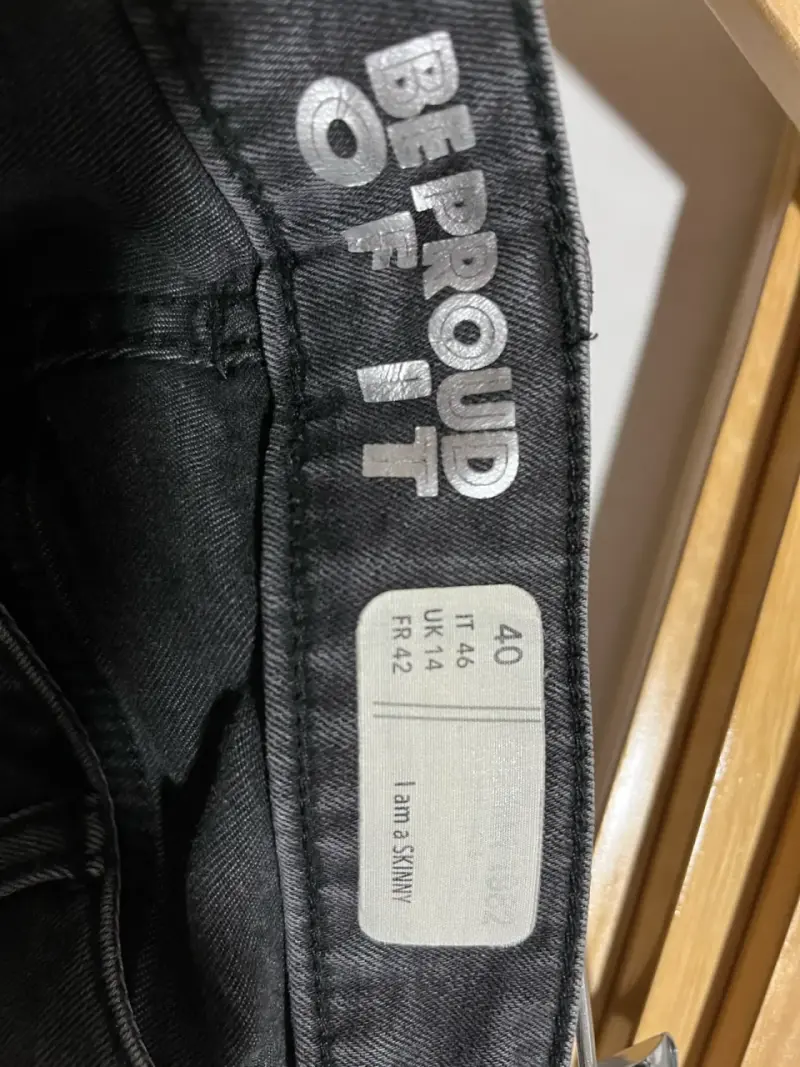 Jeans negros Be Proud Of It talla 40 - 3
