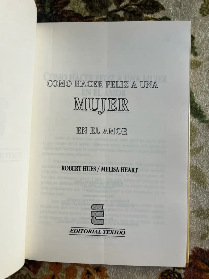 Libro 'Cómo Hacer Feliz a una Mujer' de Robert Hues - 2
