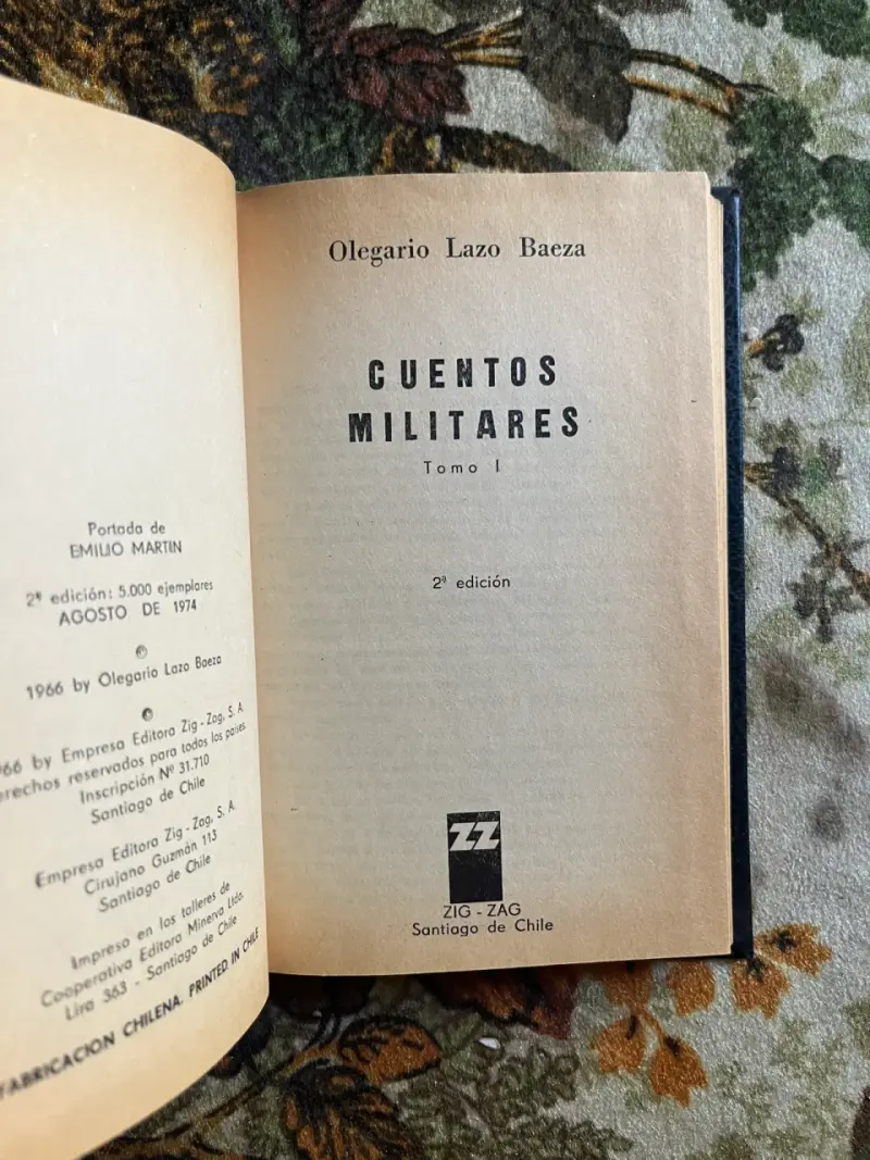 Libro Cuentos Militares Tomo 1 de Olegario Lazo - 2