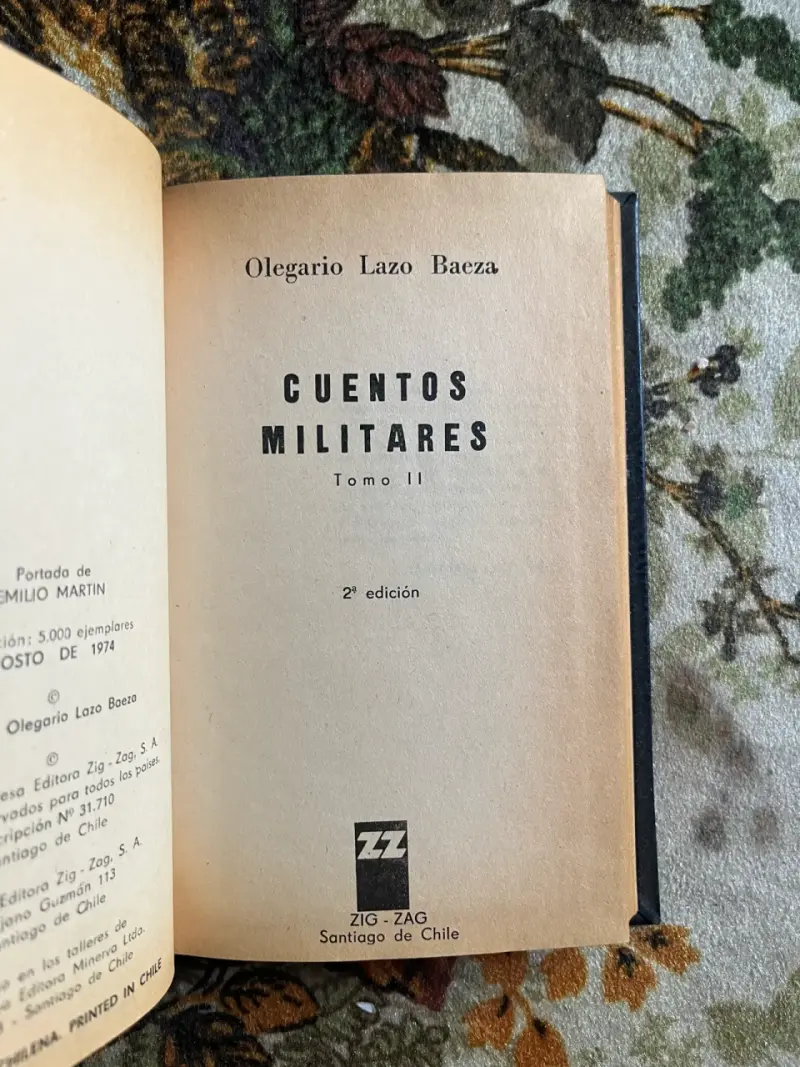Libro Cuentos Militares Tomo 1 de Olegario Lazo - 5