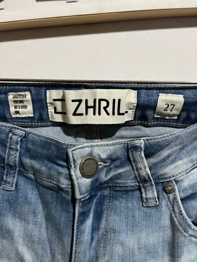 Jeans Zhrill azul desgastado para mujer - miniatura 3