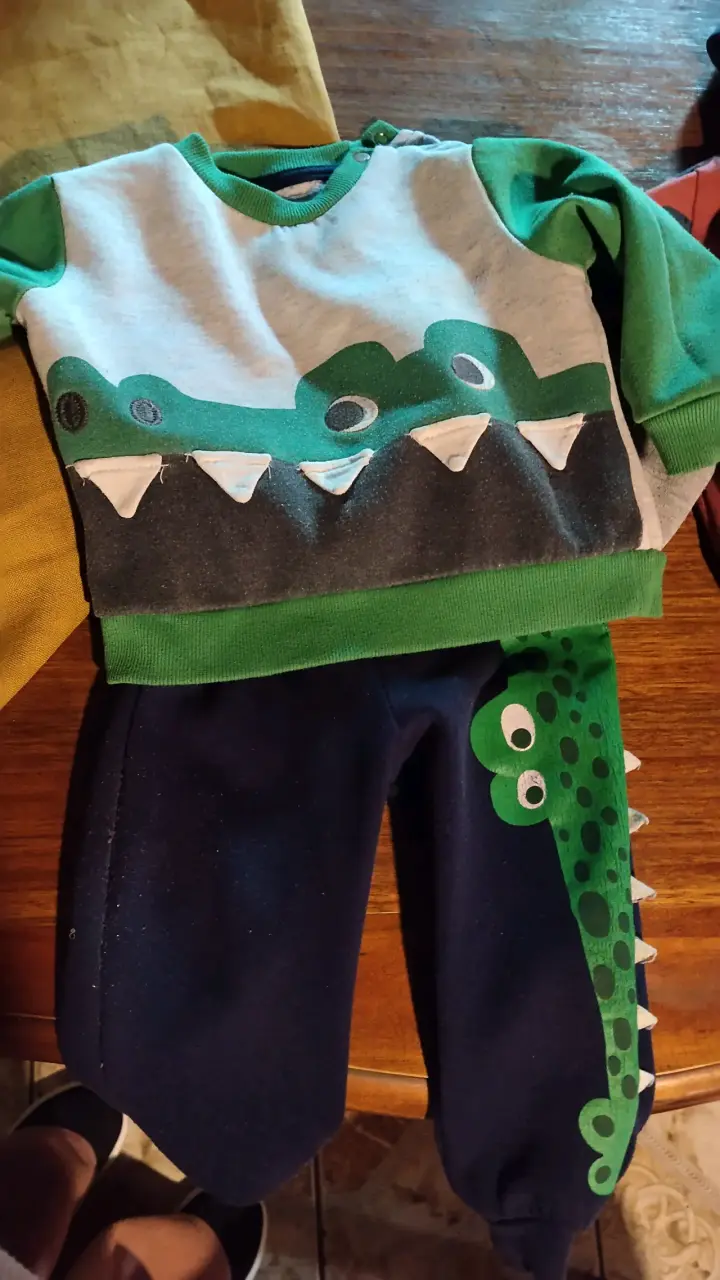 Conjunto de ropa infantil con diseño de cocodrilo - 2