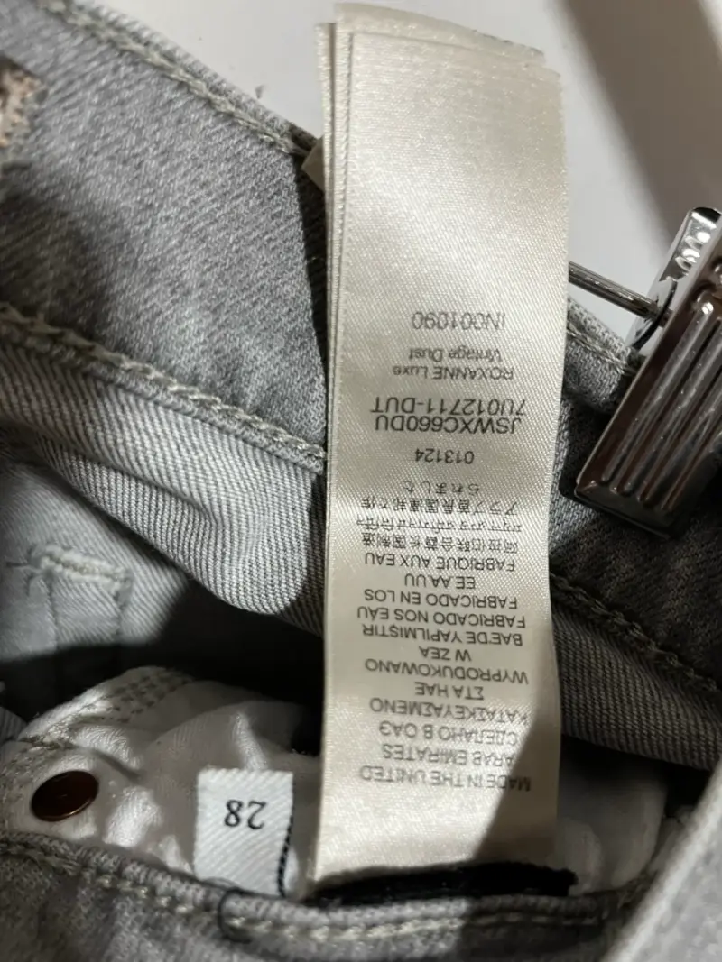 Jeans gris claro para mujer talla 28 - 3