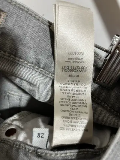 Jeans gris claro para mujer talla 28 - miniatura 3