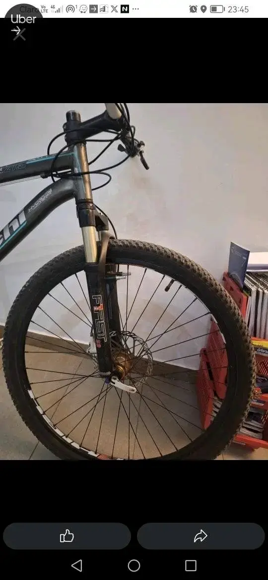 Bicicleta de montaña Bianchi negra en buen estado - 2
