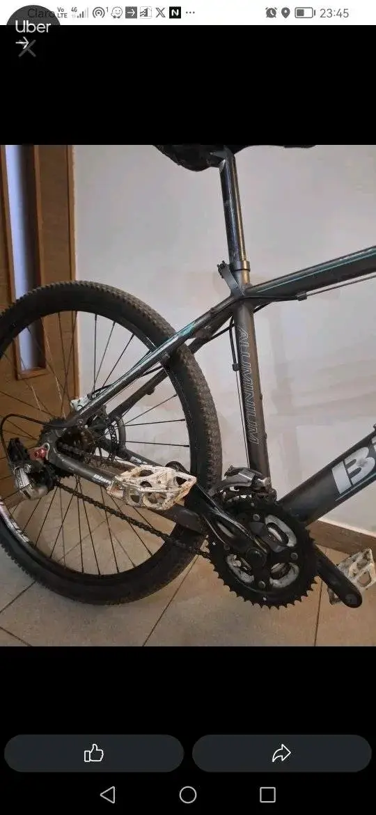 Bicicleta de montaña Bianchi negra en buen estado - 4