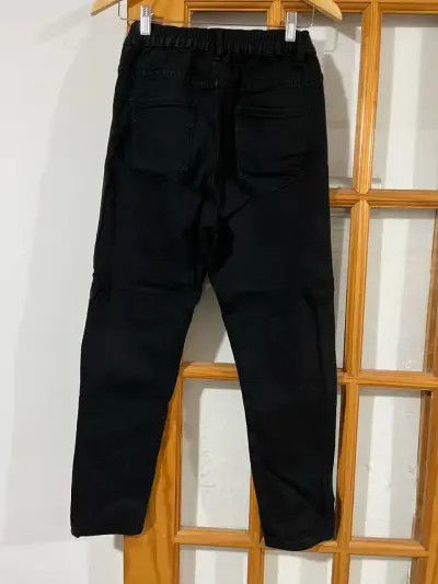 Pantalones negros elásticos para mujer talla S - miniatura 1