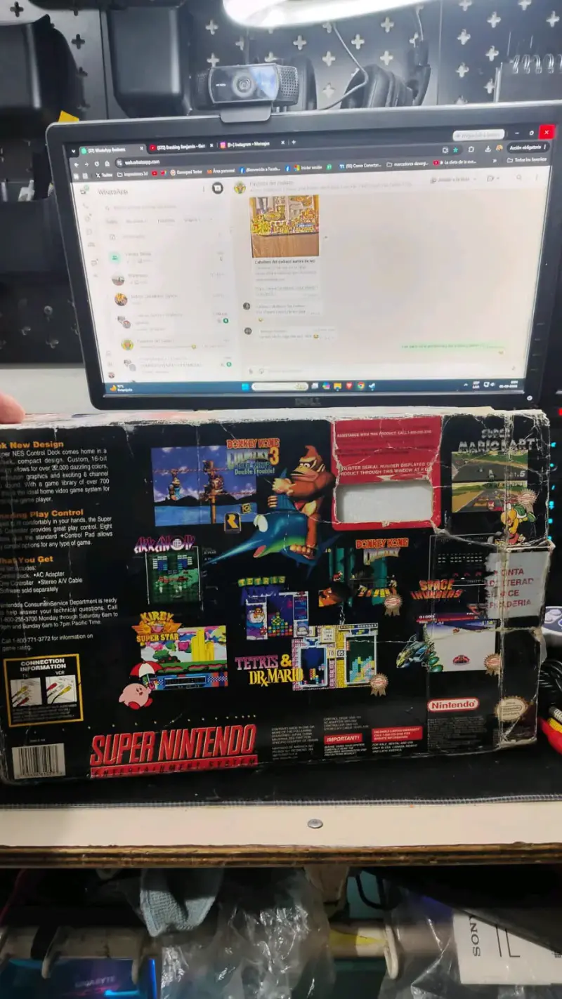 Consola Super Nintendo con caja original - 4