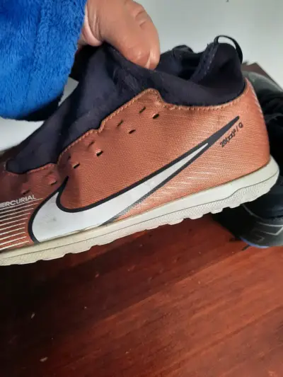 Zapatillas deportivas Nike Mercurial color cobre - miniatura 3
