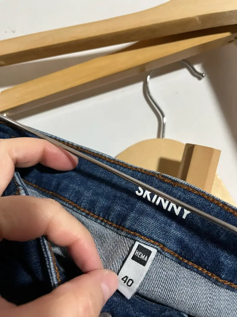 Jeans Skinny Azul Talla 40 - 3