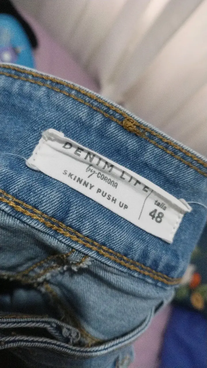 Jeans Skinny Push Up Talla 48 - 3