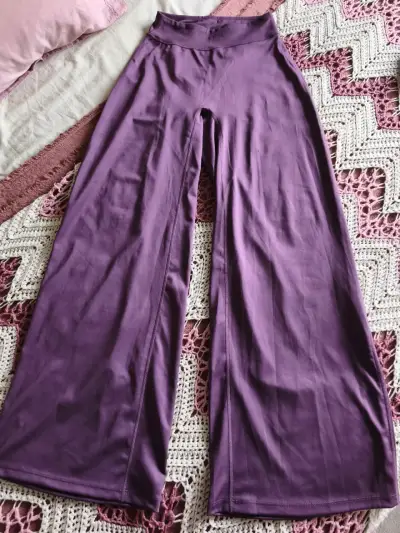 Calzas anchos morados para mujer - miniatura 1
