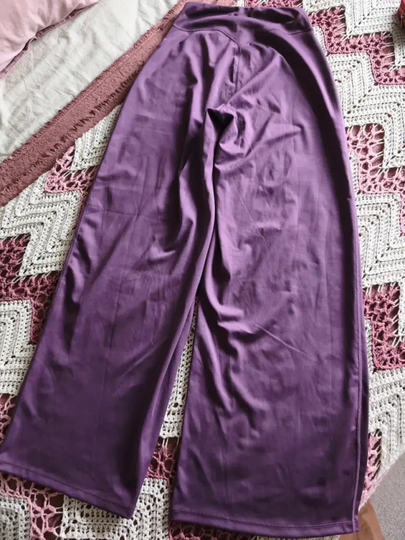 Calzas anchos morados para mujer - 2