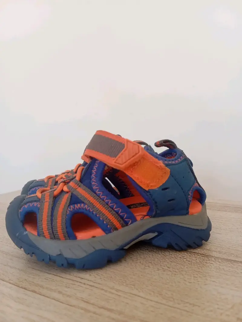 Sandalias deportivas para niños CZR azul y naranja - 3