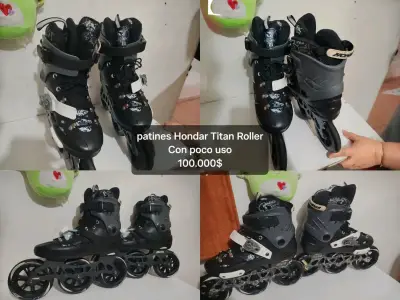 Patines en línea Hondar Titan Roller negros 42 - miniatura 1