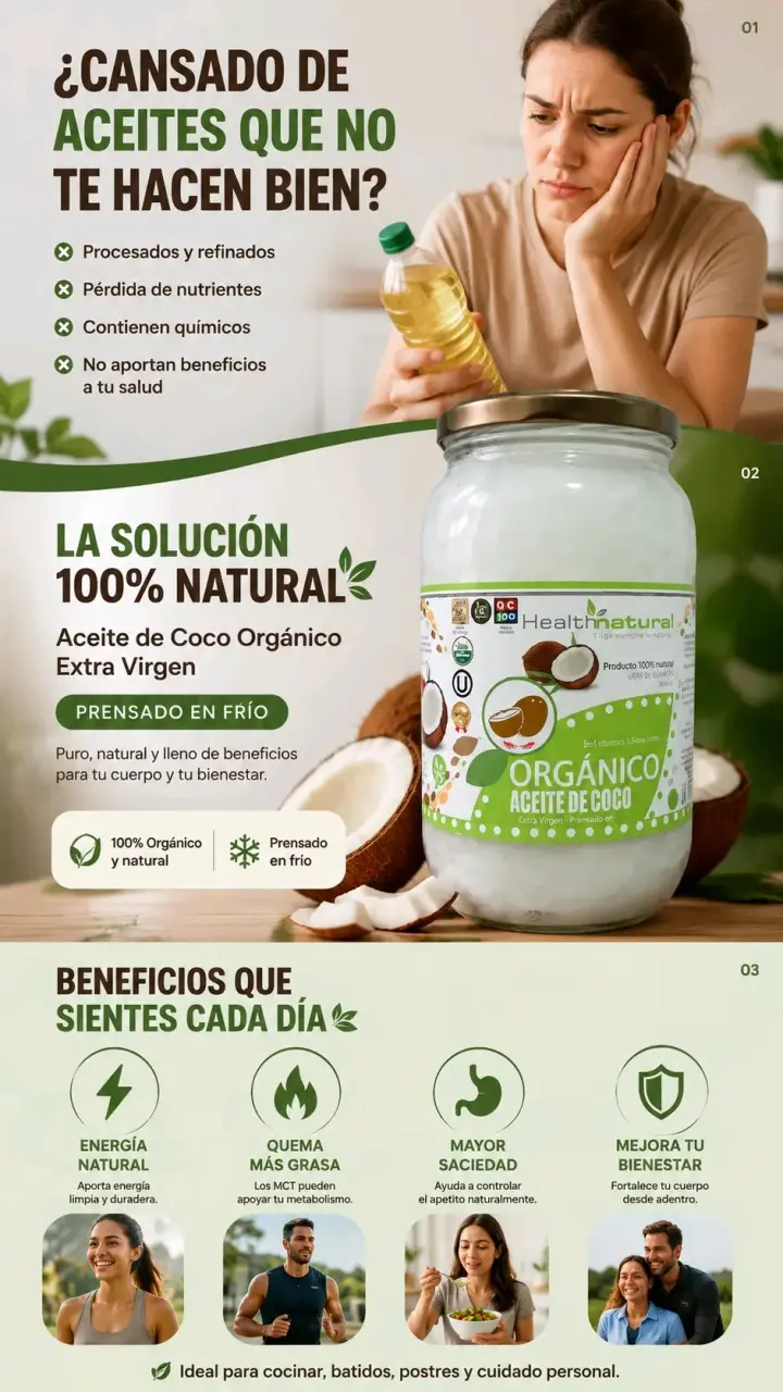 Aceite de Coco Orgánico Virgen Extra 250ml - 4