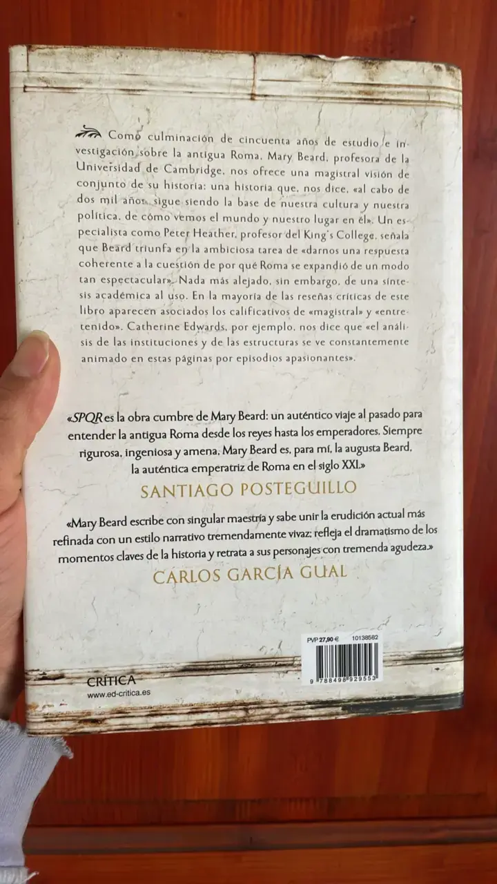 Libro SPQR de Mary Beard sobre la antigua Roma - 2