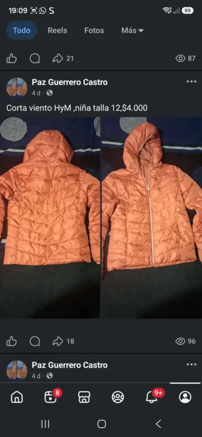 Cortaviento H&M para niña talla 12 - miniatura 1