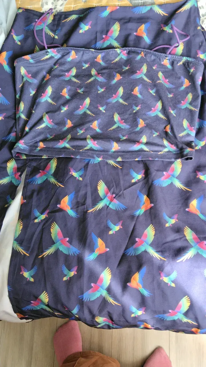 Conjunto estampado de aves - 2