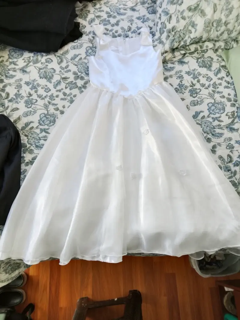 Vestido de bautizo Blanco Elegante - 2