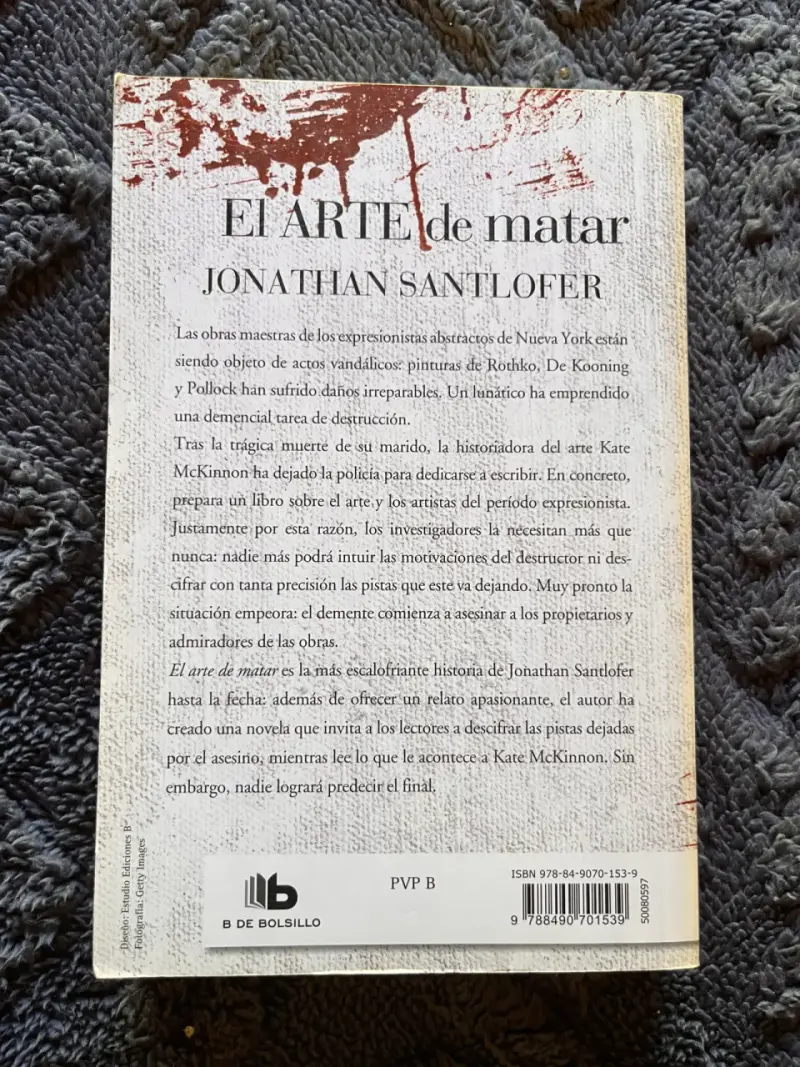 Libro 'El Arte de Matar' de Jonathan Santlofer - 2