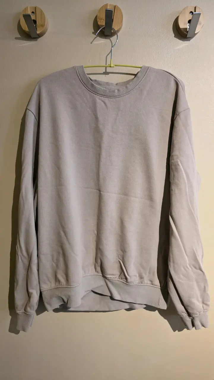 Polerón Beige H&M Relaxed Fit Talla M - 1