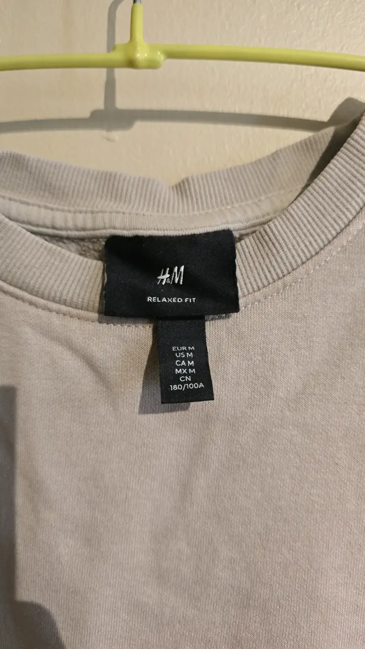 Polerón Beige H&M Relaxed Fit Talla M - 2