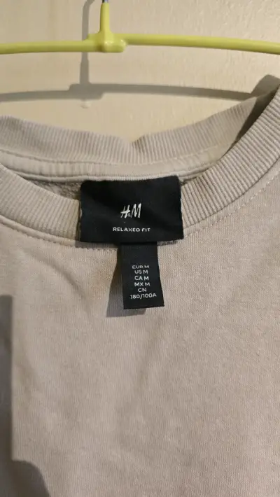 Polerón Beige H&M Relaxed Fit Talla M - miniatura 2