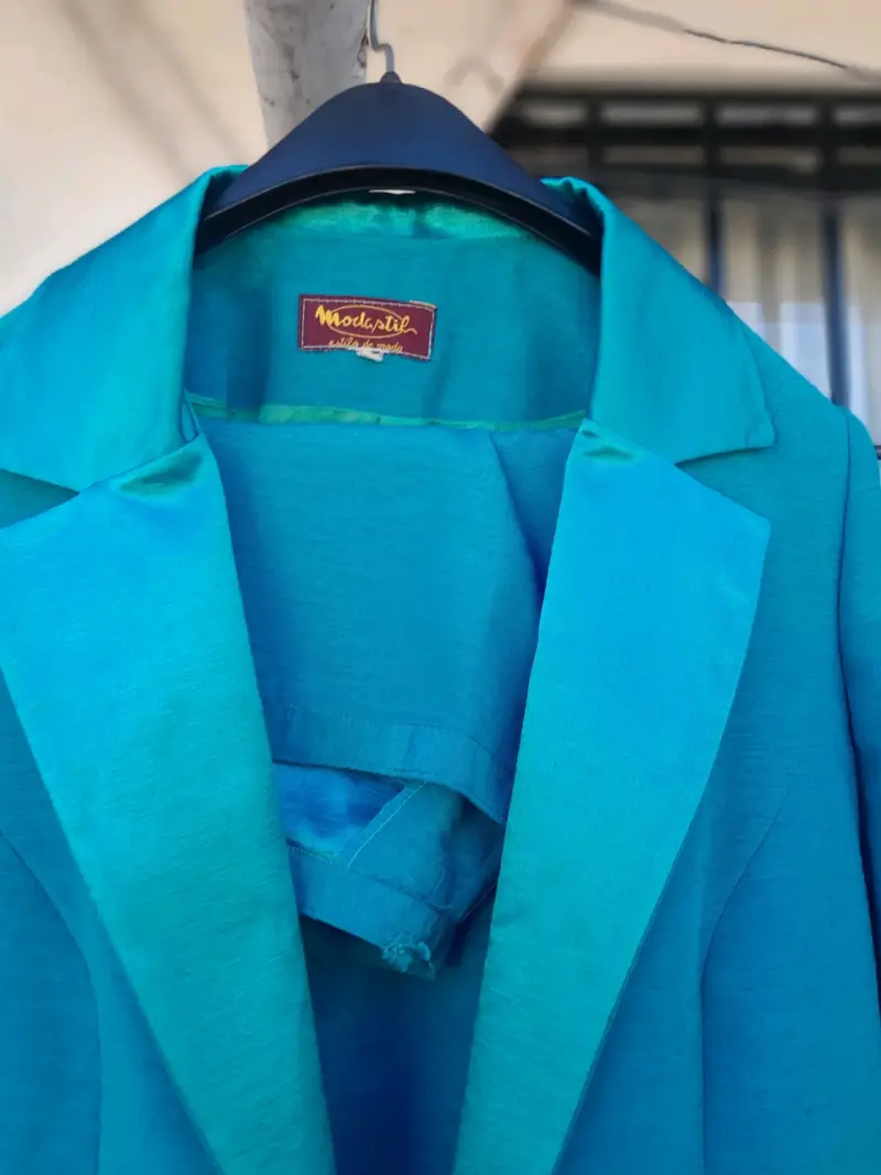 Traje de mujer turquesa Modstil elegante - 1