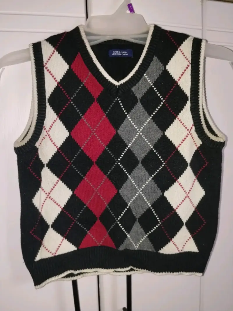 Chaleco sin mangas de rombos para hombre