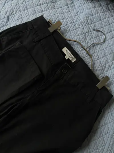 Pantalones negros Savile Row para mujer - miniatura 1