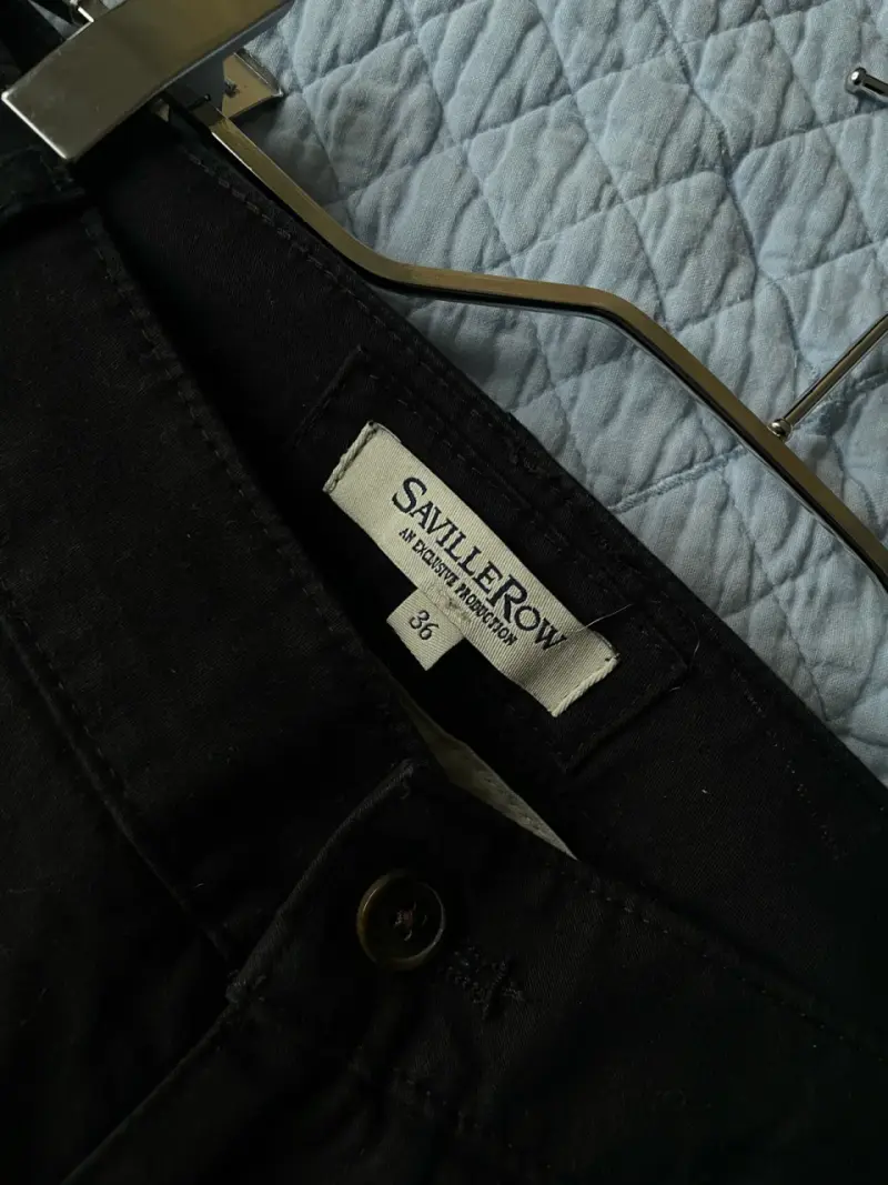 Pantalones negros Savile Row para mujer - 2