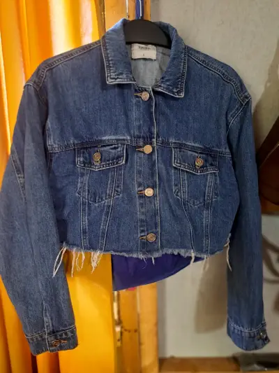 Chaqueta de mezclilla corta para mujer Sybilla - miniatura 1